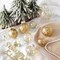 Christmas Ball Ornaments Shatterproof Clear Large Plastic Hanging Ball Decorative Baubles Set with Stuffed Delicate Decorations (Multi-Size, Gold)
